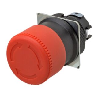 Pulsanti Ø22 mm, azionatore per pulsante emergenza diam. 30 mm, non luminoso, riassetto a rotazione