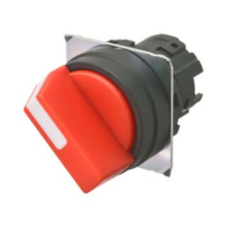 Selector A22NZ Ø22, 2 position, NON-Lighted, bezel PLASTIC, MANUAL, COLOR RED