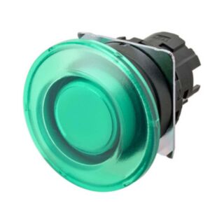 Fungo, luminoso, momentaneo, verde trasparente, ghiera plastica