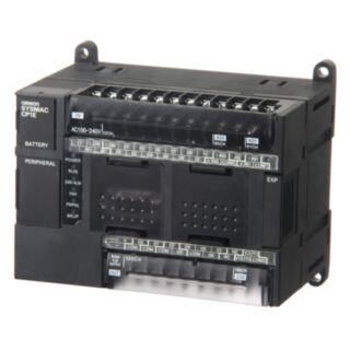 328738-PLC, 100-240 VAC supply, 12 x 24 VDC inputs, 8 x relay outputs