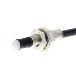 133724-Tactile Limit switch, M5 body, hemispheric actuator, 1 m prewir