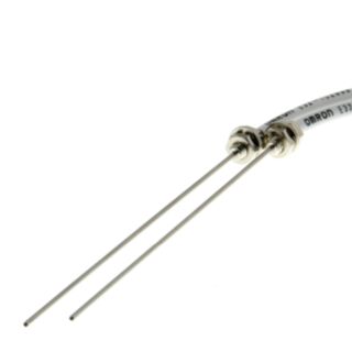 379191-Fiber optic sensor head, through-beam, M4 cylindrical axial wit