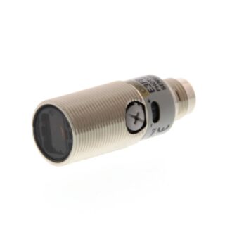 378910-Photoelectric sensor, M18 threaded barrel, metal, red LED, retr