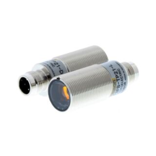 378923-Photoelectric sensor, M18 threaded barrel, metal, red LED, thro