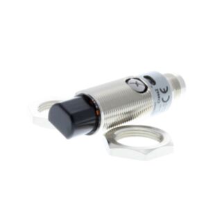 378988-Photoelectric sensor, M18 threaded barrel, radial type, metal,