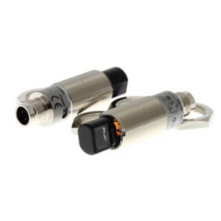 378985-Photoelectric sensor, M18 threaded barrel, radial type, metal,