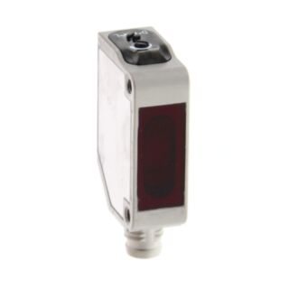 323655-Photoelectric sensor, rectangular housing, stainless steel, red