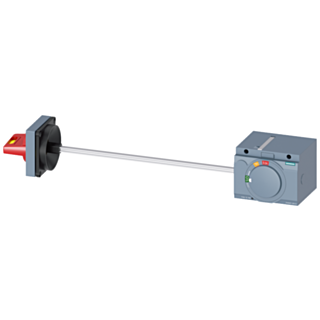 Side wall mounted rotary operator, emergency off, IEC IP65, accessory for: 3VA2 100/160/250