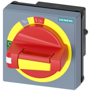 Handle with masking plate EMERGENCY STOP with tolerance compensation, accessory for: 3VA1/2