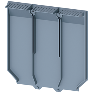 Insulating plate broadened, 3-pole, 1 unit, accessory for: 3VA1 250