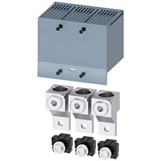 Circular conductor terminal large, with control wire voltage tap, 3 units, accessory