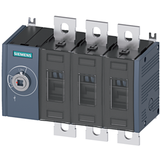 Switch disconnector 400 A, size 3, 3-pole, front operating mechanism on left, basic unit