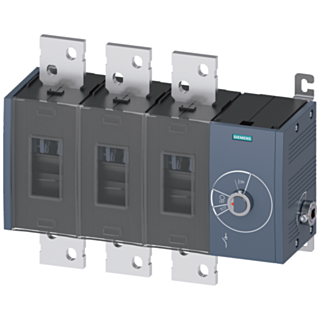 Switch disconnector 1600 A, size 5, 3-pole, lateral operating mechanism on right, basic unit