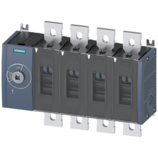 Switch disconnector 500 A, size 4, 4-pole, front operating mechanism on left, basic unit