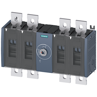 Switch disconnector 500 A, size 4, 4-pole, front operating mechanism, center, basic unit