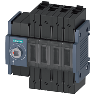 Switch disconnector 16 A, size 1, 4-pole, front operating mechanism on left, basic unit