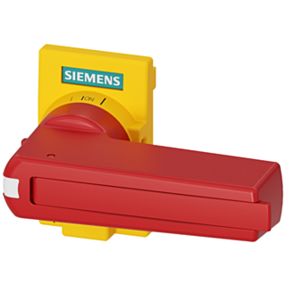 Accessory for 3KD size 2 direct operating mechanism, red/yellow, standard version, can be locked