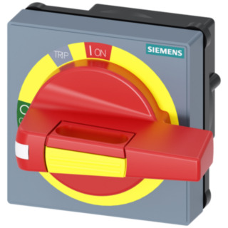 Handle with masking plate EMERGENCY STOP with tolerance compensation, accessory for: 3VA2