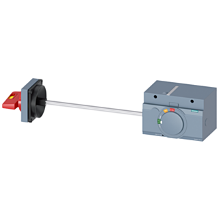 Side wall mounted rotary operator, emergency off, IEC IP65, accessory for: 3VA1 400/630 3VA2 400/630