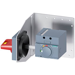 Side wall mounted rotary operator, emergency off, IEC IP65 with mounting bracket, accessory for: 3VA1