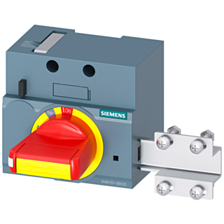 Front mounted rotary operator EMERGENCY OFF, with door interlock, IEC IP30/40, accessory for: 3VA1