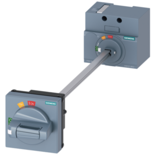 Door-coupling rotary operating mechanism standard, IEC IP65 with door interlock, accessory for: 3VA1