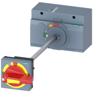 Door-coupling rotary operating mechanism EMERGENCY OFF, IEC IP65 with door interlock, accessory for: 3VA1