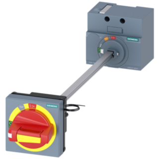 Door-coupling rotary operating mechanism EMERGENCY OFF, IEC IP65 with door interlock, illumination kit