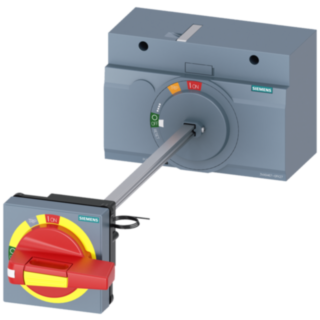 Door-coupling rotary operating mechanism EMERGENCY OFF, IEC IP65 with door interlock, illumination kit