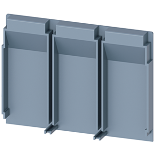 Insulating plate extended, 3-pole, 1 unit, accessory for: 3VA1 100/160