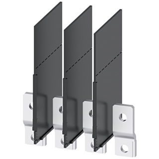 Front bus connectors extended, 4 units, accessory for: 3VA1 100/160