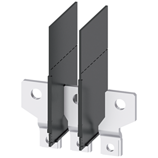 Front bus connectors broadened, 3 units, accessory for: 3VA1 100/160