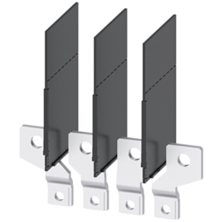 Front bus connectors broadened, 4 units, accessory for: 3VA1 100/160