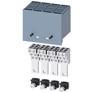 Circular conductor terminal, 6 cables, 4 units, accessory for: 3VA1 100/160