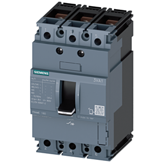 Circuit breaker 3VA1 IEC frame 160 breaking capacity class S Icu=36 kA @ 415 V