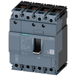 Circuit breaker 3VA1 IEC frame 160 breaking capacity class H Icu=70 kA @ 415 V