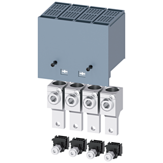 Circular conductor terminal large, with control wire voltage tap, 4 units, accessory