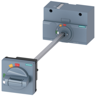 Door-coupling rotary operating mechanism standard, IEC IP65 with door interlock, accessory for: 3VA1