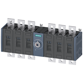 Switch disconnector 400 A, size 3, 6-pole DC front operating mechanism, center, basic unit
