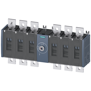 Switch disconnector 630 A, size 4, 6-pole DC front operating mechanism, center, basic unit