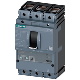 circuit breaker 3VA2 IEC frame 160 breaking capacity class  E Icu=200 kA @ 415 V 3-pole motor protection ETU350M,  LSI, In=40A overload protection ...