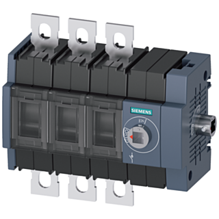 Switch disconnector 100 A, size 2, 3-pole, lateral operating mechanism on right, basic unit