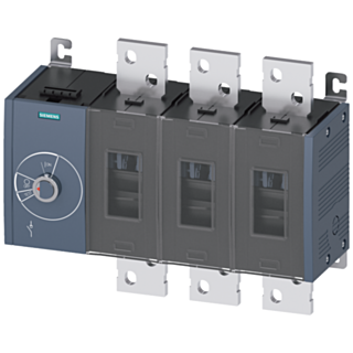 Switch disconnector 1250 A, size 5, 3-pole, lateral operating mechanism on left, basic unit