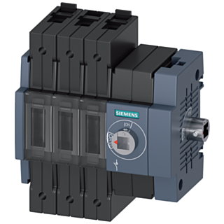 Switch disconnector 16 A, size 1, 3-pole, lateral operating mechanism on right, basic unit