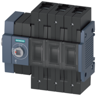 Switch disconnector 100 A, size 2, 3-pole, lateral operating mechanism on left, basic unit