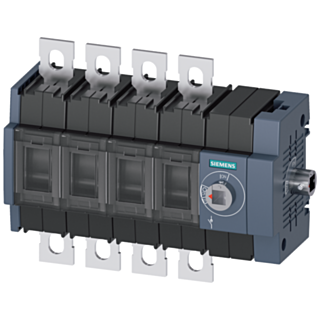 Switch disconnector 100 A, size 2, 4-pole, lateral operating mechanism on right, basic unit