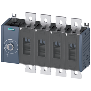 Switch disconnector 630 A, size 4, 4-pole, lateral operating mechanism on left, basic unit