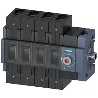 Switch disconnector 100 A, size 2, 4-pole, lateral operating mechanism on right, basic unit