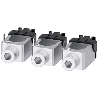 Circular conductor terminal, with control wire voltage tap, 3 units, accessory