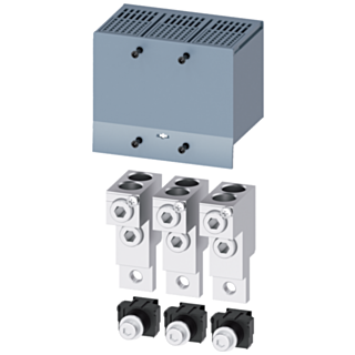 Circular conductor terminal, 2 cables, 3 units, control wire voltage tap, 3 units